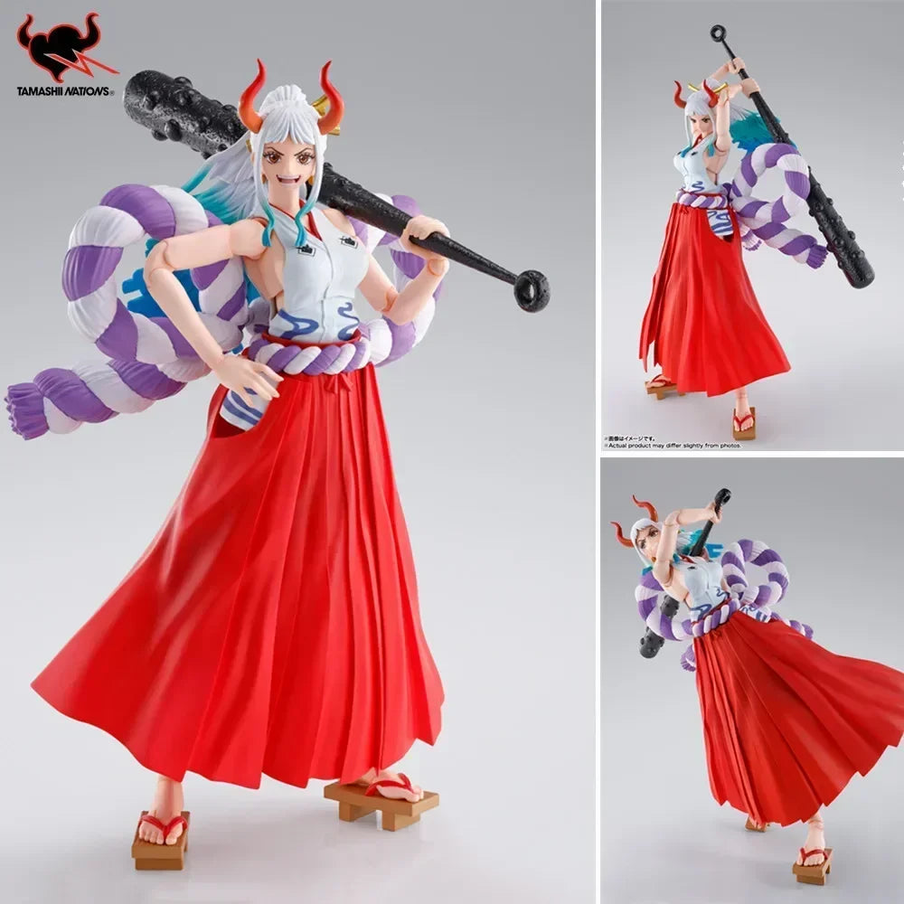 Auf Lager Bandai Original Figur One Piece S.H.Figuarts YAMATO PVC Anime Actionfigur Spielzeug Geschenke für Kinder Sammlermodell