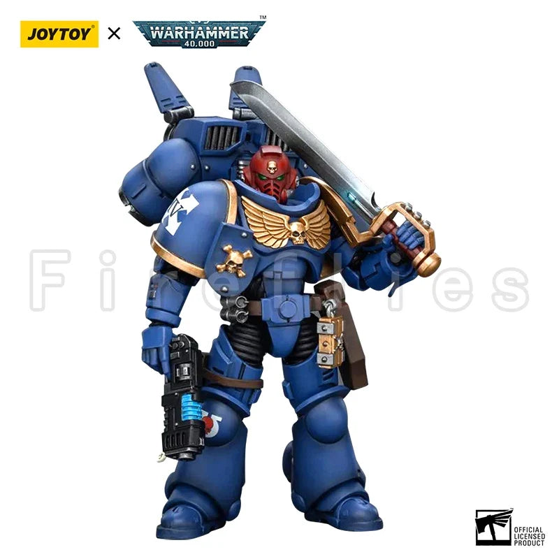 1/18 JOYTOY Action Figure 40K Ultramarines Jump Pack Intercessors Anime Model Toy