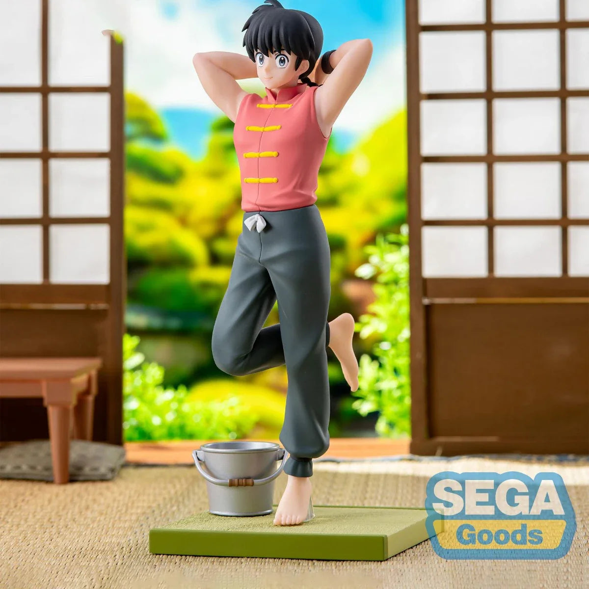 100% Original SEGA Luminasta Ranma Nibun-no-Ichi Saotome Ranma Shampoo Model Toys Collection Series Anime Figure