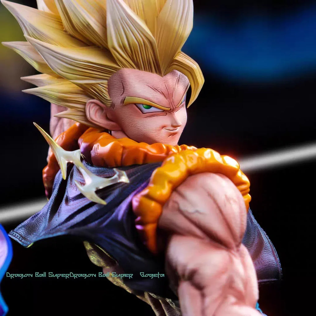 JT Studio 45cm Dragon Ball Z Gogeta Anime Figuren Wolken Rising Gogeta Figur PVC Statue Kollektionsmodell Zimmerdekor Geschenke Spielzeug