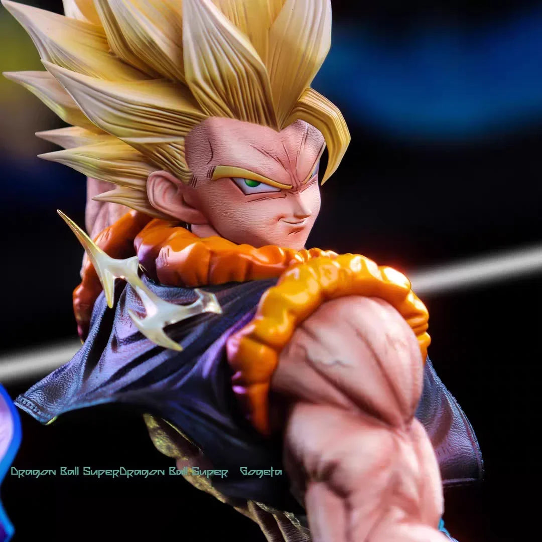 JT Studio 45cm Dragon Ball Z Gogeta Anime Figuren Wolken Rising Gogeta Figur PVC Statue Kollektionsmodell Zimmerdekor Geschenke Spielzeug