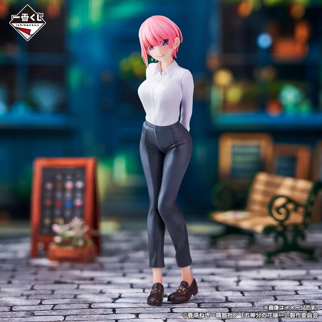 Original Bandai Ichiban Kuji Nakano Ichika Nakano Nino Nakano Miku Collectible The Quintessential Quintuplets Anime Figure Gift