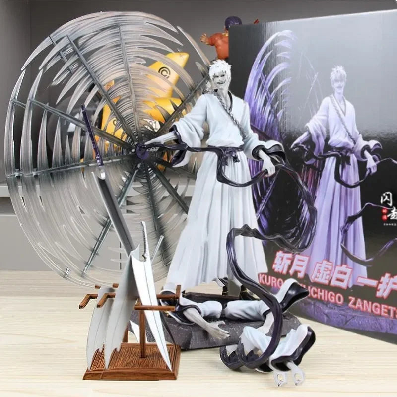 33cm Bleach Thousand Year Blood War Anime Figure Gk Kurosaki Ichigo Hollow Cero Zangetsu Action Figurine Collectible Models Toys