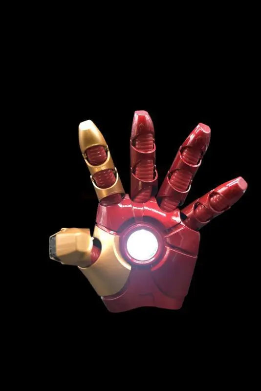 NEW Mk43 1:1 Avengers Marvel Iron Man Glowing Arm Gloves Cosplay Performance Props Wearable Figure Toys Dolls Gifts