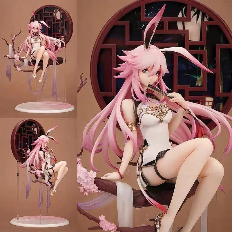 Yae Sakura Figure Honkai Impact 3 Anime Figure Cheongsam Girl Figurine Gk Statue Model Doll Collection Ornament Toys Gift