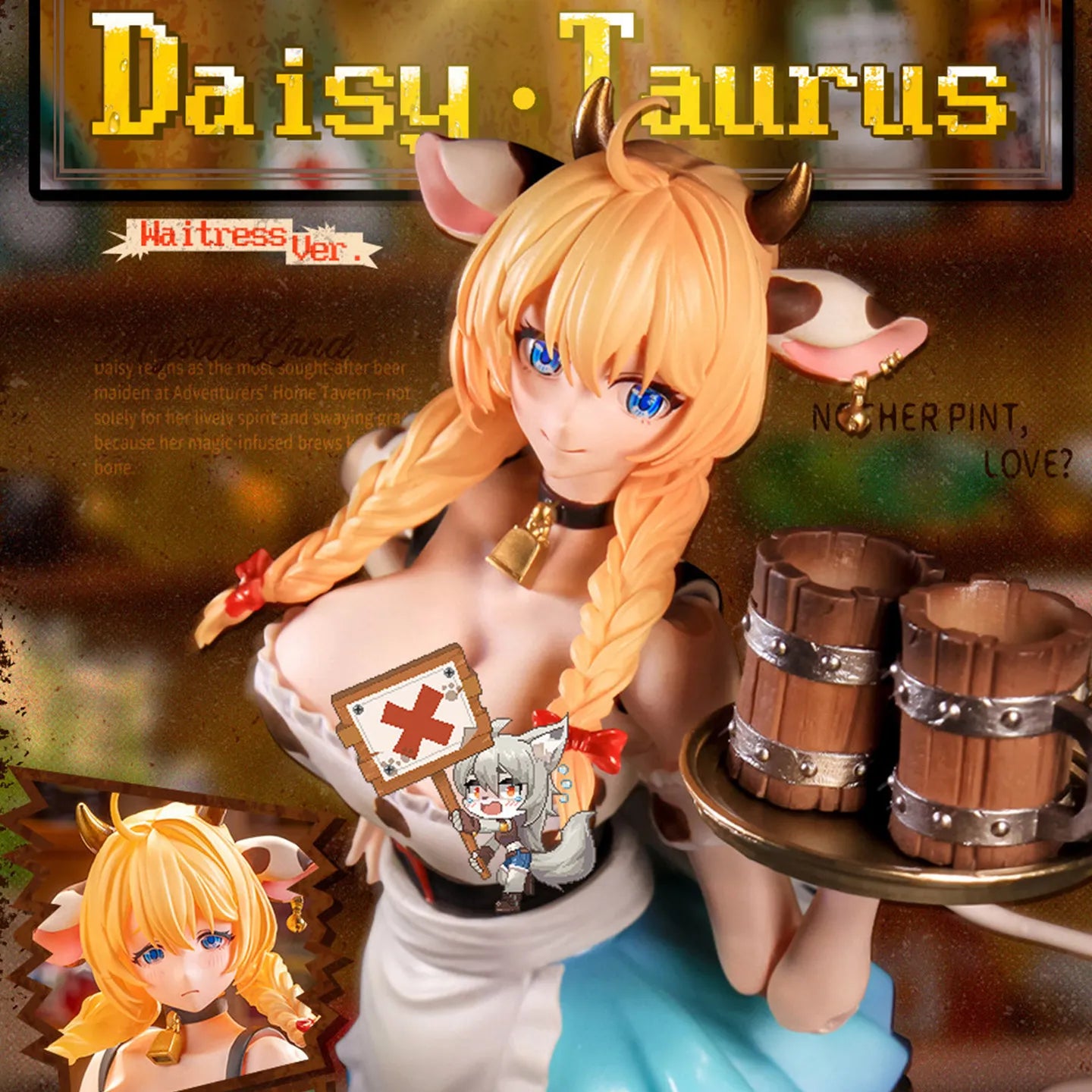 LadoToys Anime-Figur Mystic Land Daisy Torres Bier-Kuh-Mädchen Maßstab Eins zu Zwölf PVC Sammlermodell für Erwachsenenkollektion Dekoration