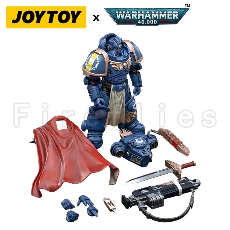 1/18 JOYTOY Action Figure 40K Captain With Master-Crafted Heavy Bolt Rifle Re-issue Version Anime Model Toy