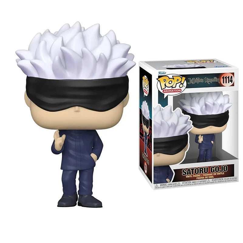 New Pop Jujutsu Kaisen Anime Figures Satoru Gojo Fushiguro Megumi Itadori Yuji Model Mini Doll Collectible Decoration Toys Gifts