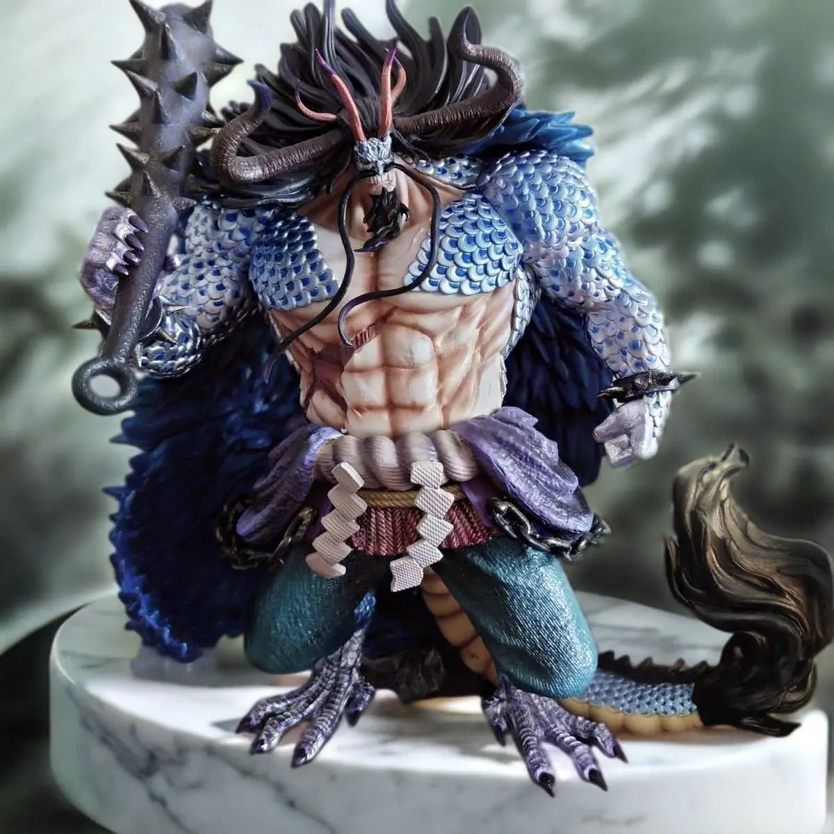 LK Studio One Piece Black Pearl Kaido Beasts 15.74Inch/40cm Zoro Figura de Anime Can move PVC Collect Mode ornament Toys Gifts