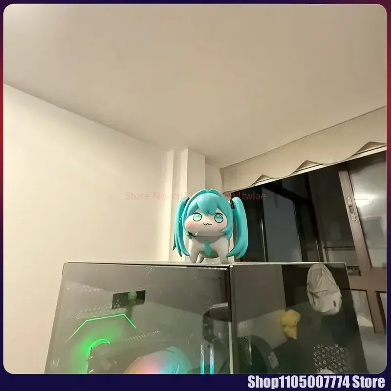Doro Hatsune Miku Action Figures Q Version Pvc Anime Model Figures Kawaii Cartoon Cute Desktop Decoration Toy Doll Gift