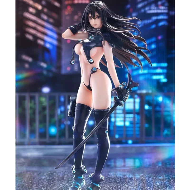 25cm Gantz Reika Shimohira Holding Knife Standing Pose Anime Figure Model Statue Toys