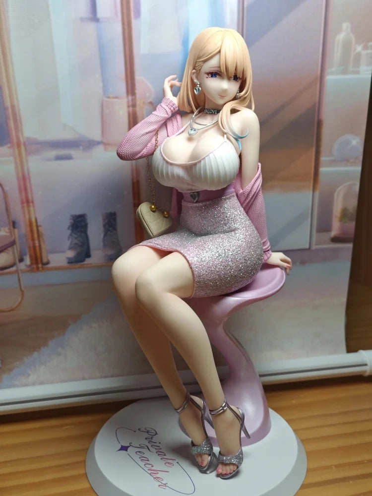 Original BearPanda 23CM Gowns Touyama Asako Tutor Aroma Anime Figure Collectible Models Dolls Statuette Ornament Toy Gifts