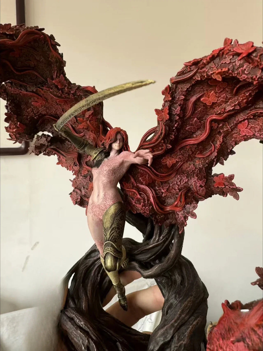 Valkyrie, Goddess of Rot, Malenia 3D - Printed Resin - Painted Finished Collectible Model Toy