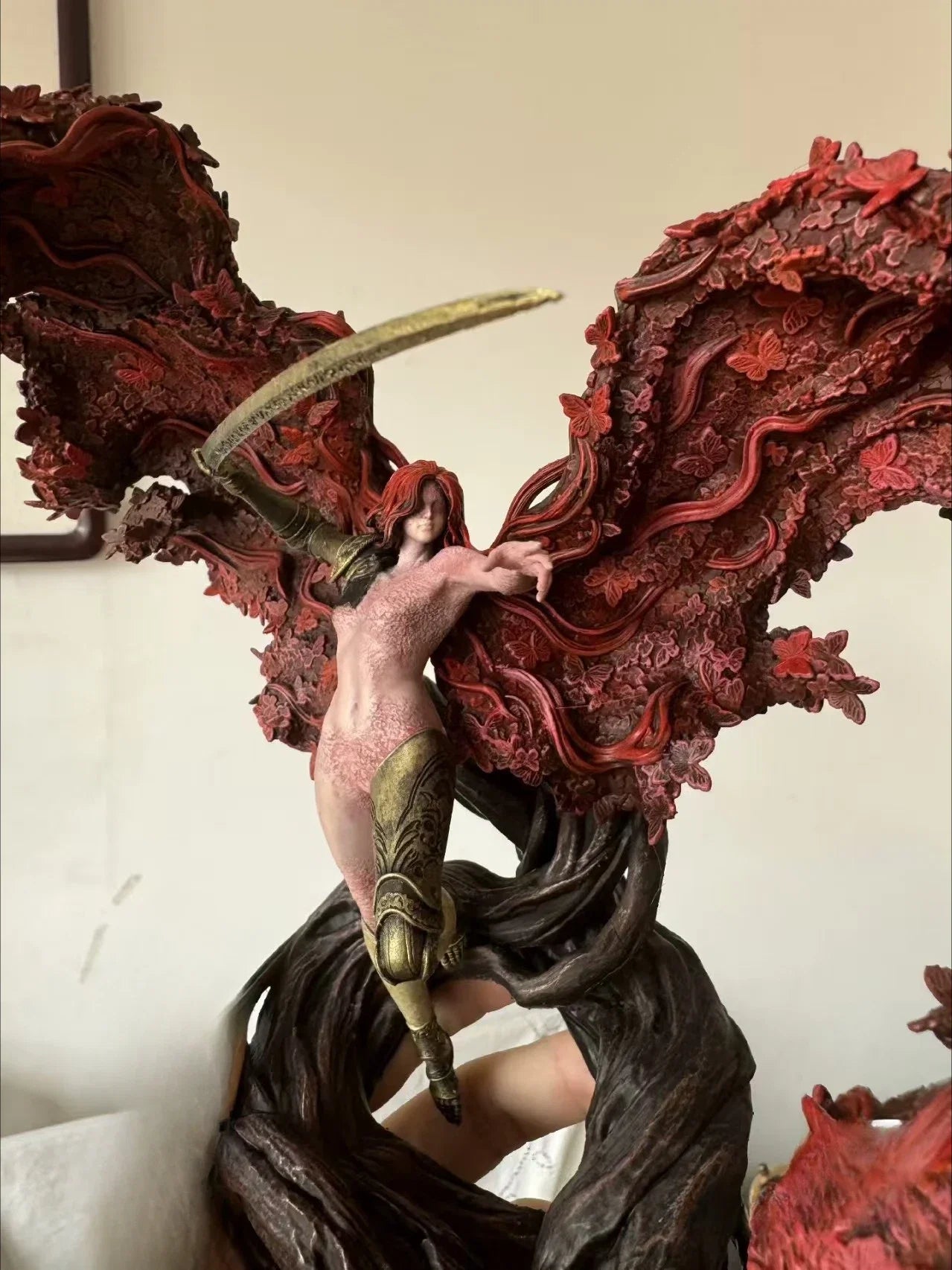 Valkyrie, Goddess of Rot, Malenia 3D - Printed Resin - Painted Finished Collectible Model Toy