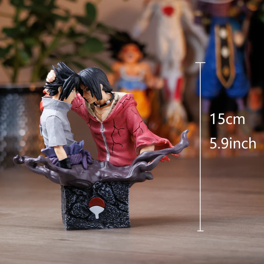 Naruto, Sasuke and Itachi, Brothers reconcile, Model Sculpture, Anime Peripherals, Figures, Home Decorations, Small Gifts, Chris