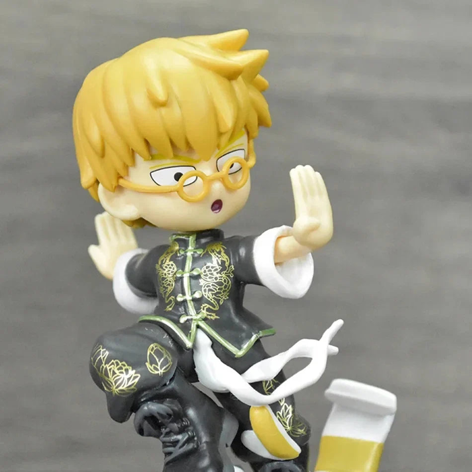 New Anime Mob Psycho 100 Figures Gk Reigen Arataka Q Edition Kawaii Figurine Toy Model Doll Desktop Ornaments Collectible Toy