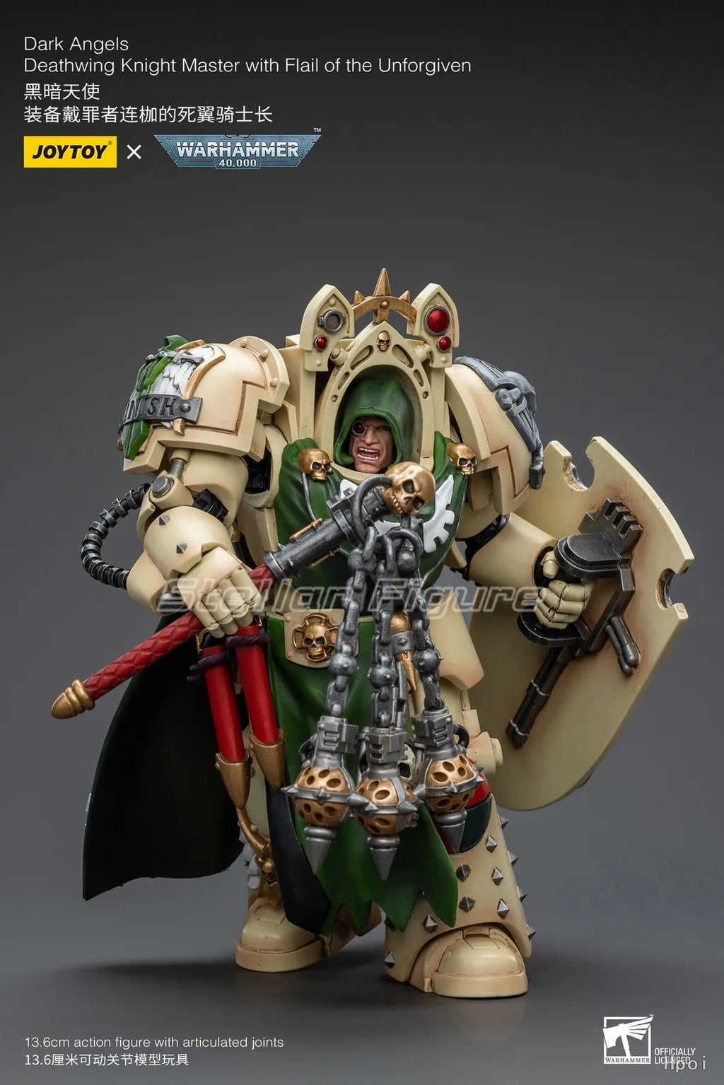 【SF】JOYTOY 1/18 Action Figure Dark Angels Deathwing Knight Master with Flail of The Unforgiven Model Toys Collection Ornaments