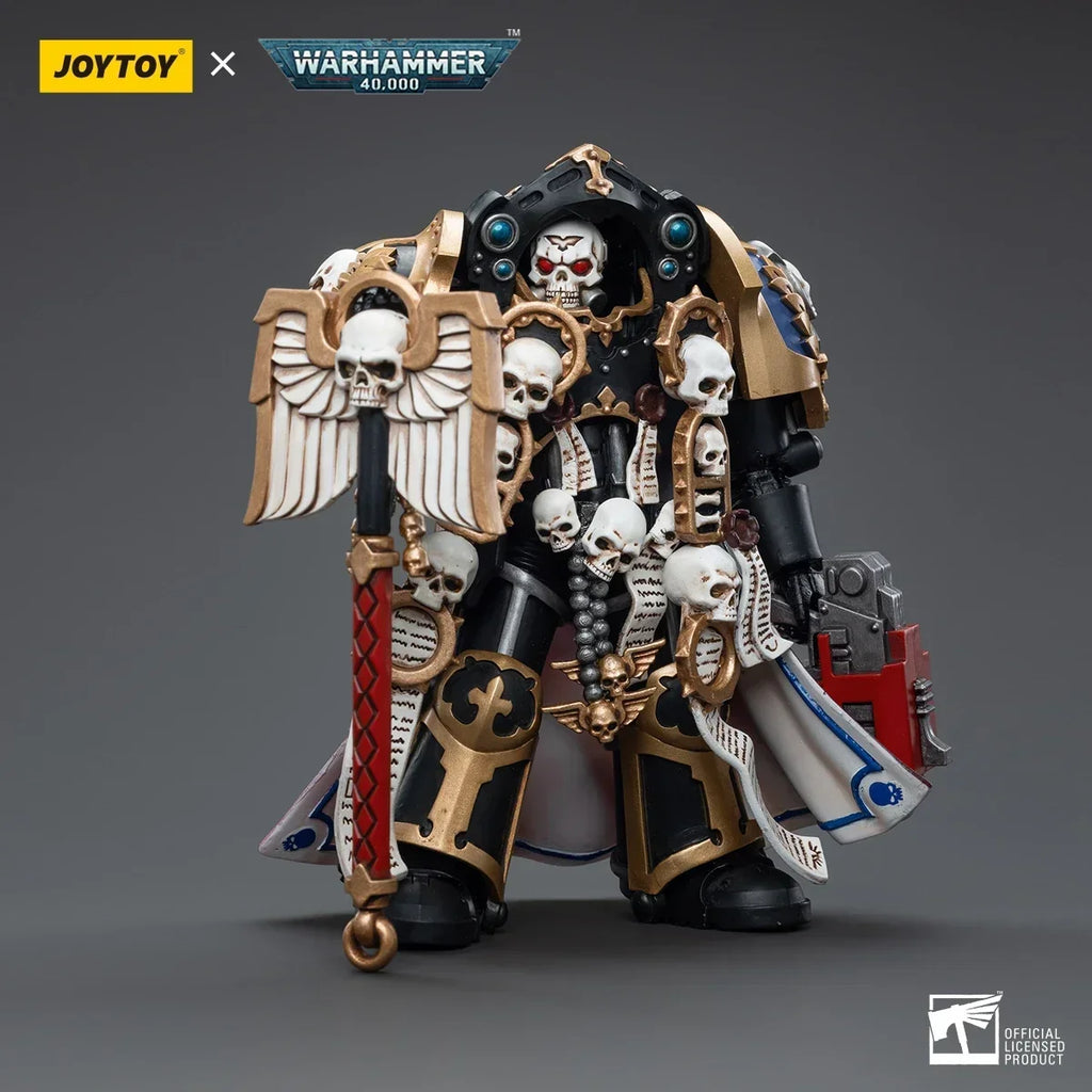 JOYTOY  40K Ultramarines Terminator Chaplain Brother Vaniu 1:18 Action Figure,Collection Model Toys Gift for Adults