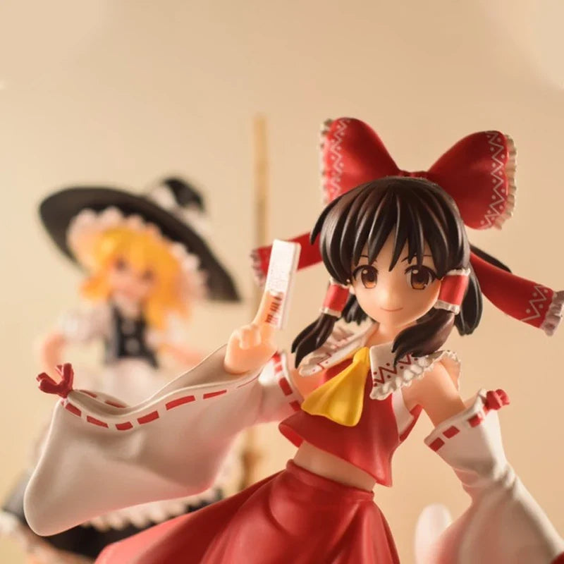 In Stock Genuine Gsc Pop Up Parade Touhou Project Kirisame Marisa Hakurei Reimu 17cm Model Toy Collectibles Desktop Ornaments