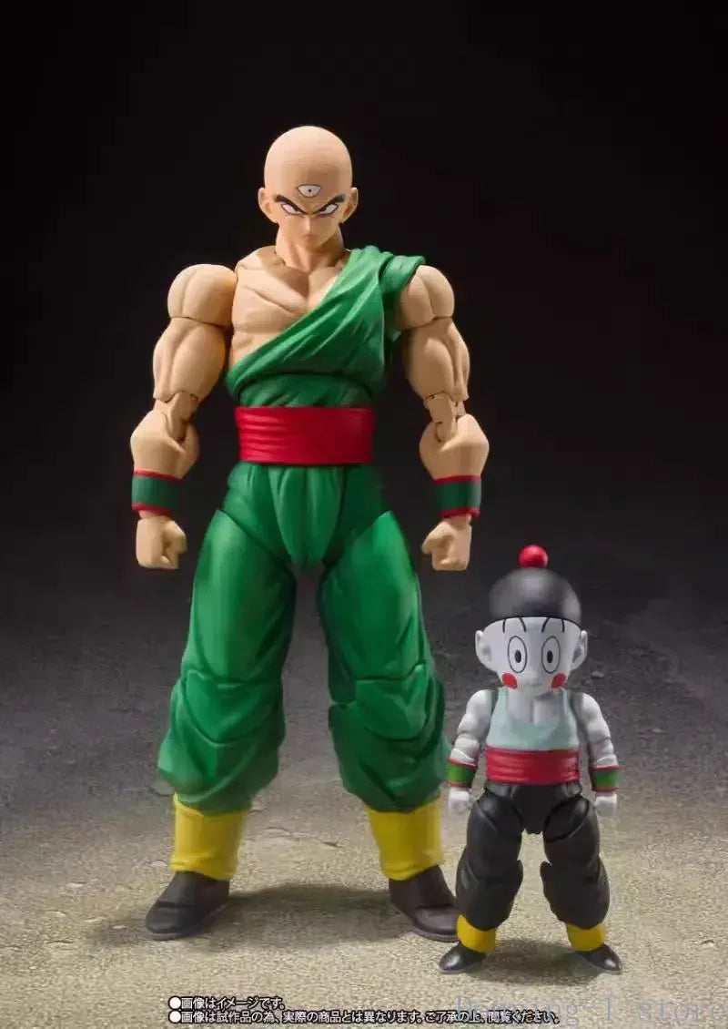 In Stock Original Bandai Shf  Pvc Figuarts Tenshinhan Chaoz Action Figures Gift