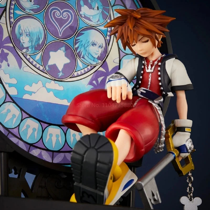 New Sale Genuine Bandai Ichiban Kuji Kingdom Heart Linking Hearts Roxas Sora Figure Anime Model Desktop Collection Toy Xmas Gift