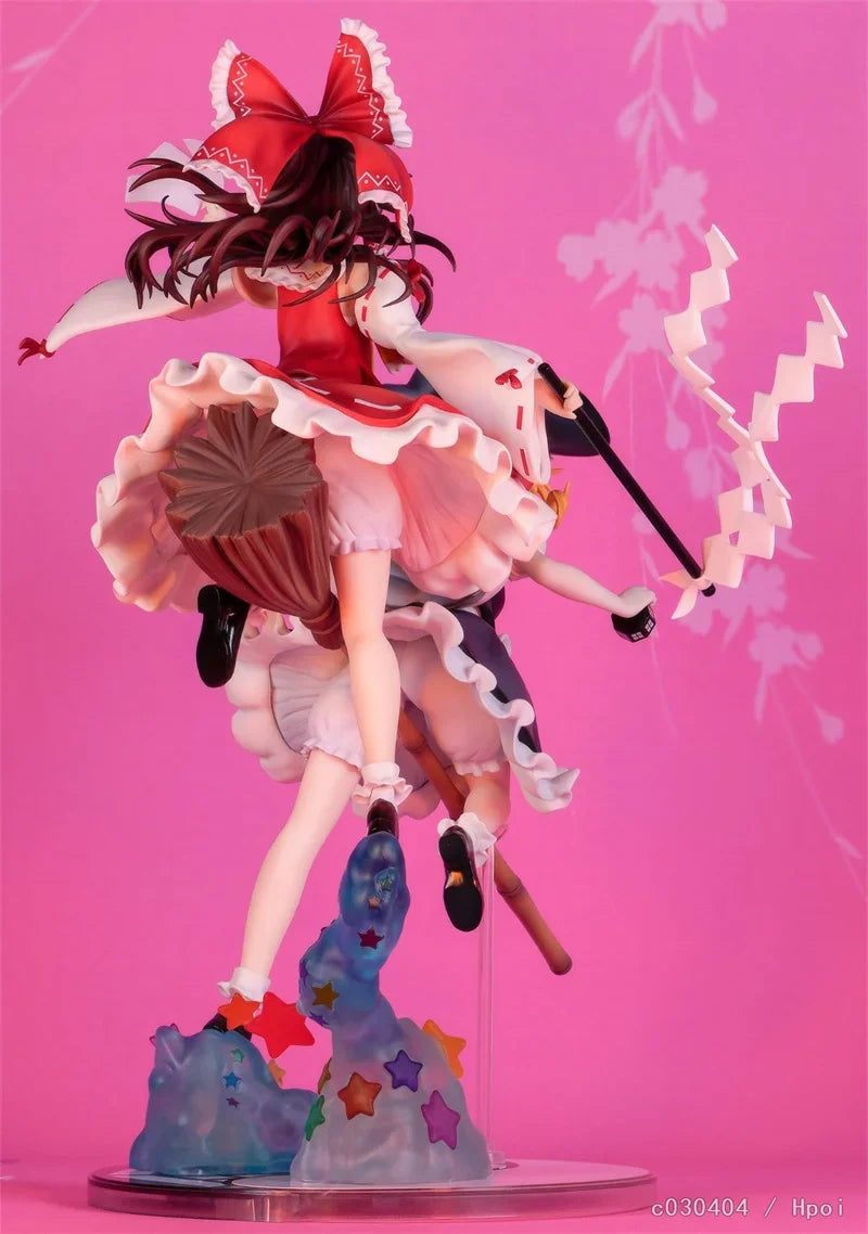 Reimu Hakurei Marisa Kirisame 1/7 100% Genuine Original Anime Figure Toys Collection Model