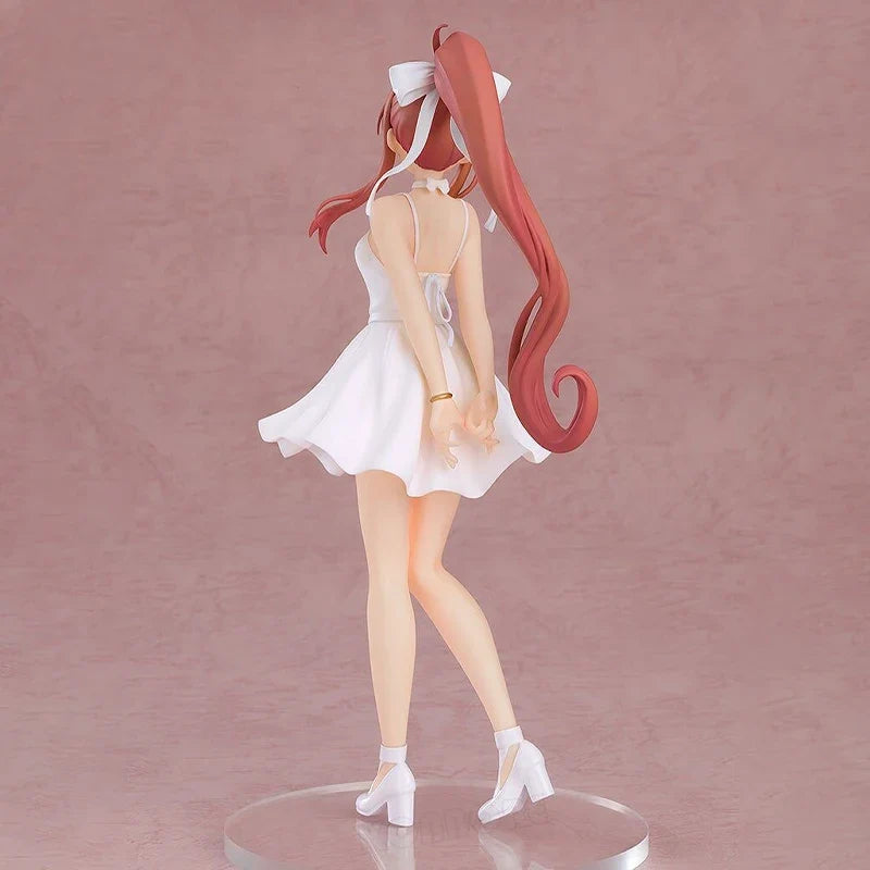 Monika White Dress Anime Girl Figure Pop Up Parade Literature Club! Sayori Action Figure Natsuki/Yuri Figurine Model Doll Toys