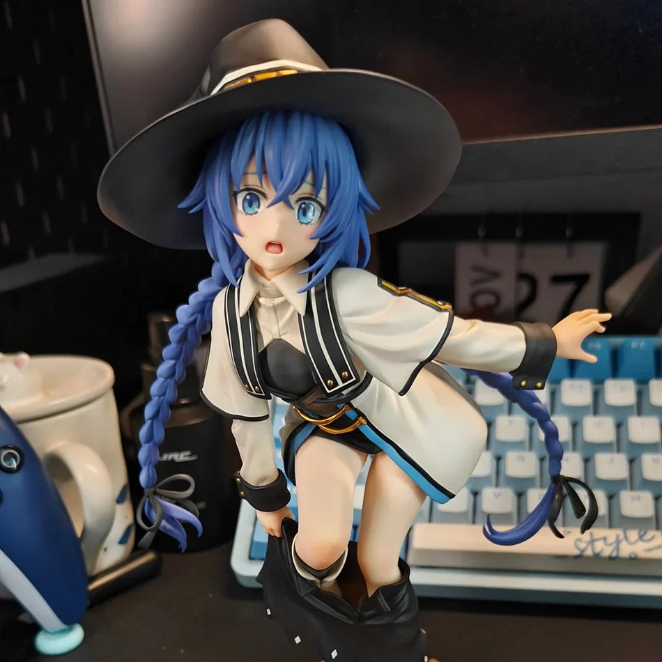 25cm Magician Roxy Migurdia Action Figure Mushoku Tensei：Jobless Reincarnation Anime Figure PVC Adult Collection Model Doll Toy