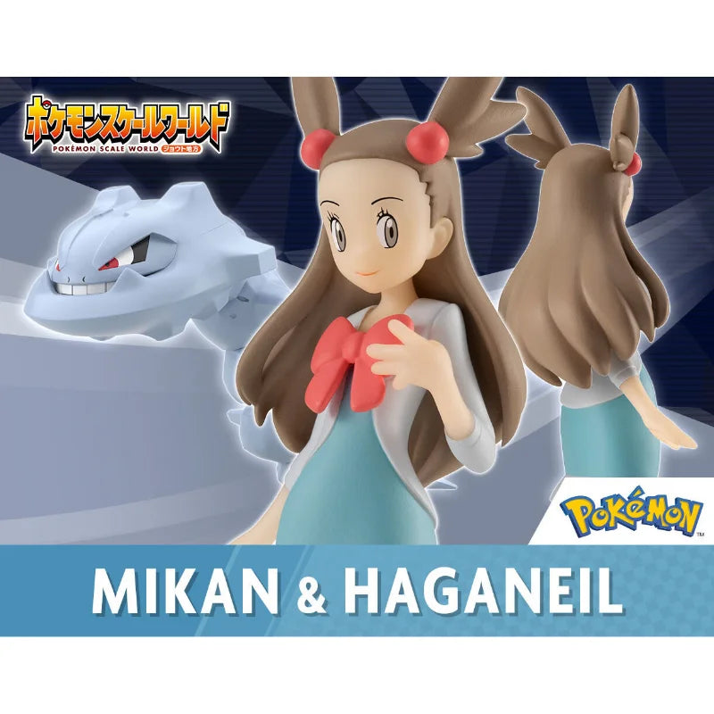 In Stock BANDAI Original Pokemon SCALE WORLD Johto Region Jasmine Steelix Anime Figure Toys Gift Collectible Model