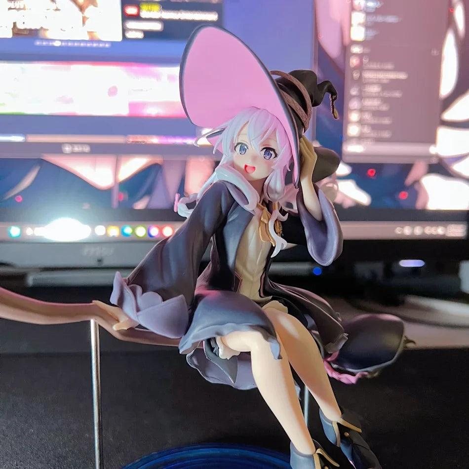 New The Journey of Elaina Anime Figure Witch Elaina Action Figure PVC Collection Model Doll Toys for Christmas Gifts