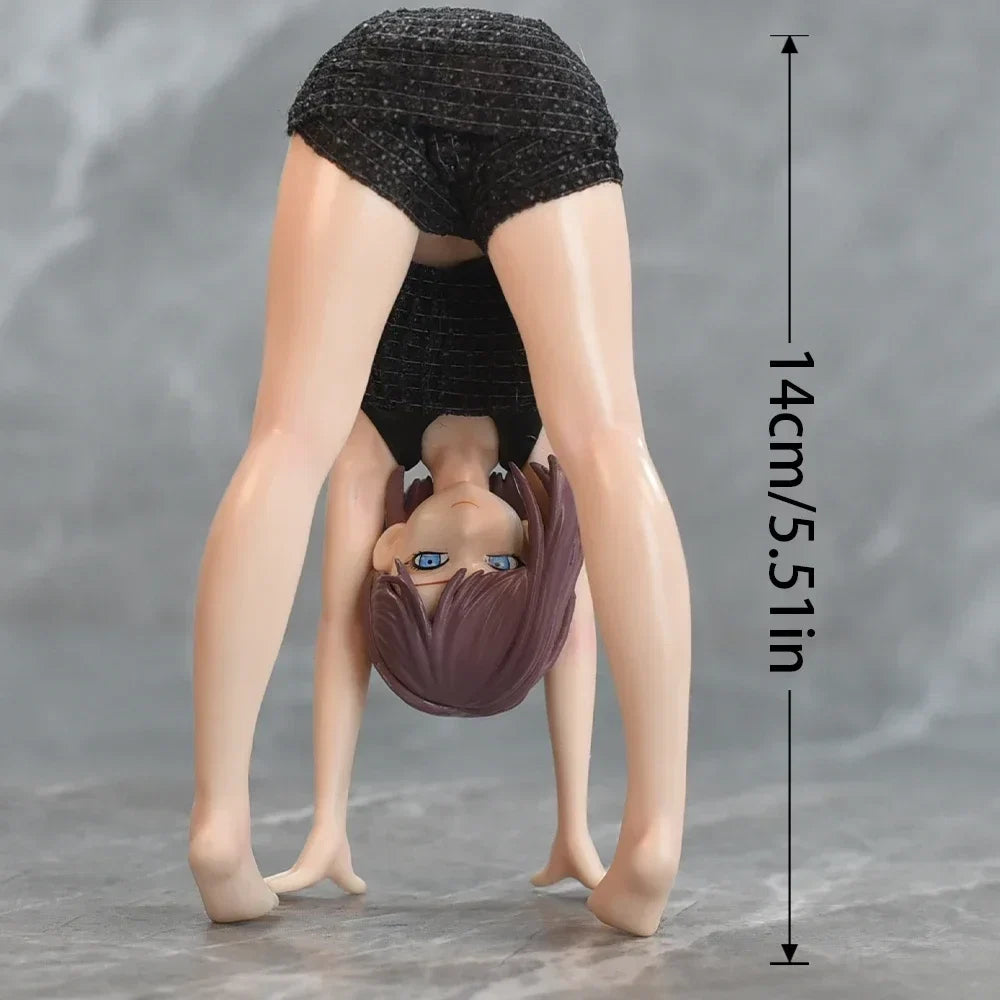 Aixlan Hentail Figure Yuririn 14cm Sexy Handstand PVC Action Figure Matte Paint Adult Anime Girl Statue Collectible Figurine