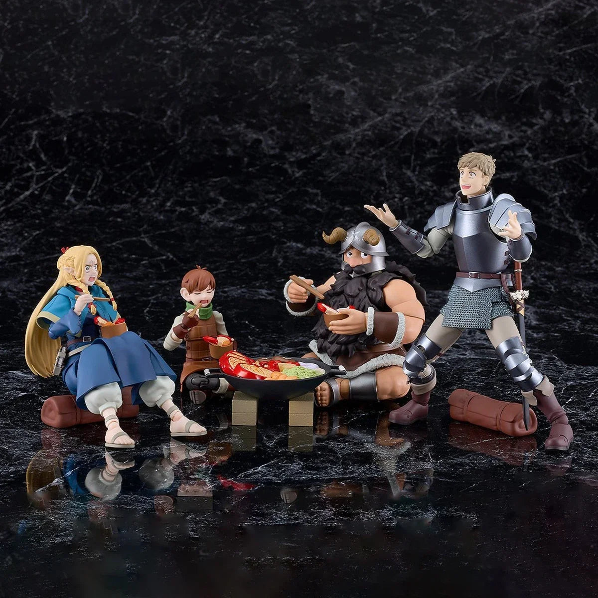 Original Genuine Max Factory Action/Dolls Figma (#631) (#633) (#653) (#657) Dungeon Meshi Laios Marcille Chilchuck Senshi Figure