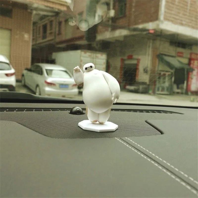 Big Hero 6 red Baymax Ornament Figurine Gift Birthday Cake Baking Decor Figure Statue Doll Ornament Collection PVC Model Toy