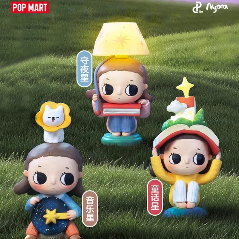 POPMART Nyota We Are All Stars Series Original Blind Box Surprise Mystery Box Cute Anime Action Figure Ornaments Figurines