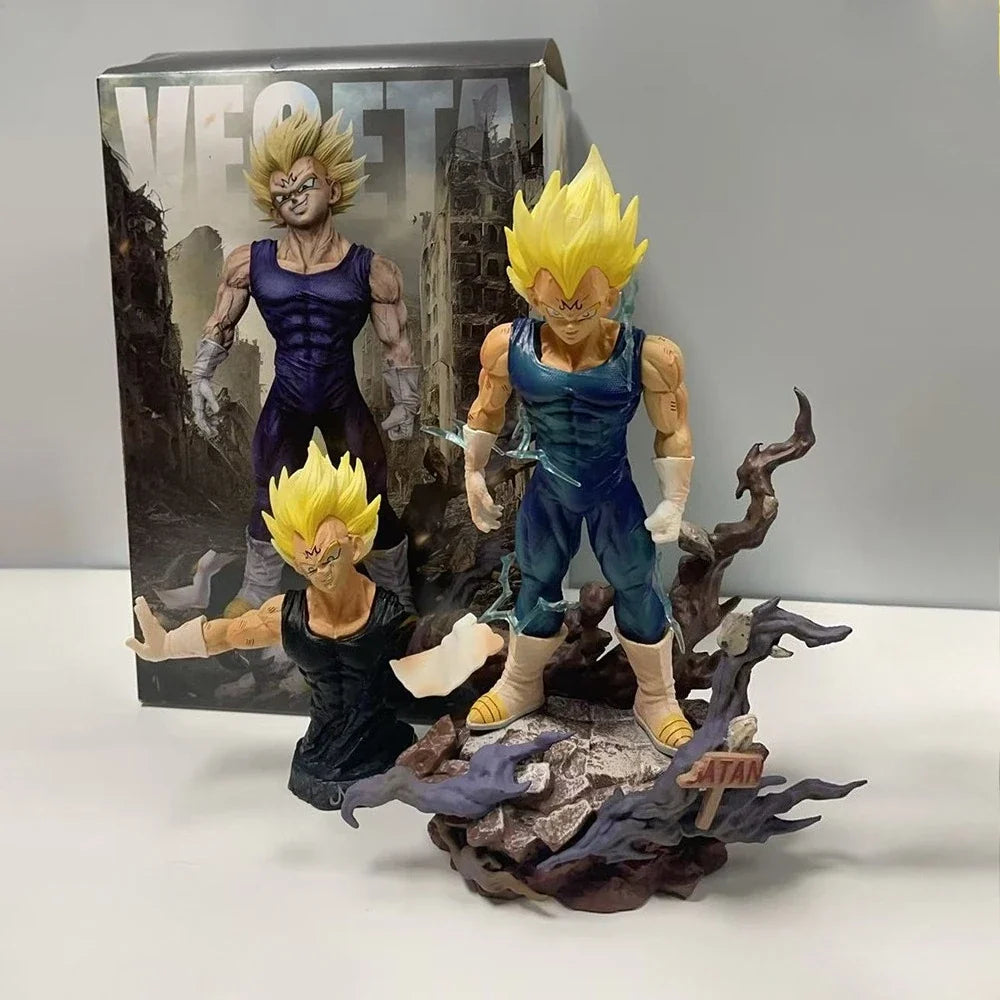 18.5cm/7.28in Anime Dragon Ball Z Figure Majin Vegeta Action Figures PVC Decoration Collection Model Toys Kids Christmas Gifts