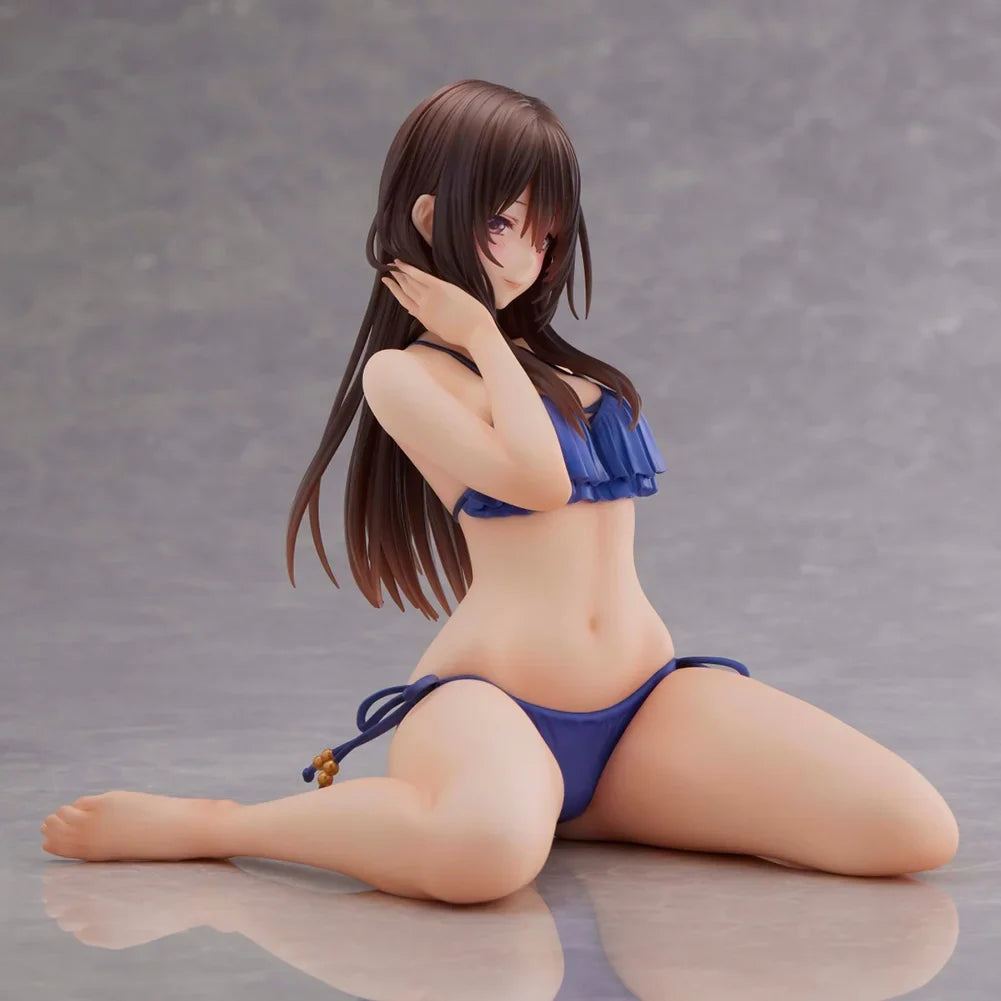 Original illustration figurine Minazumi Kasane sitting action figures Minazumi figurine PVC Model Toys Ornament Statue Gift 15cm