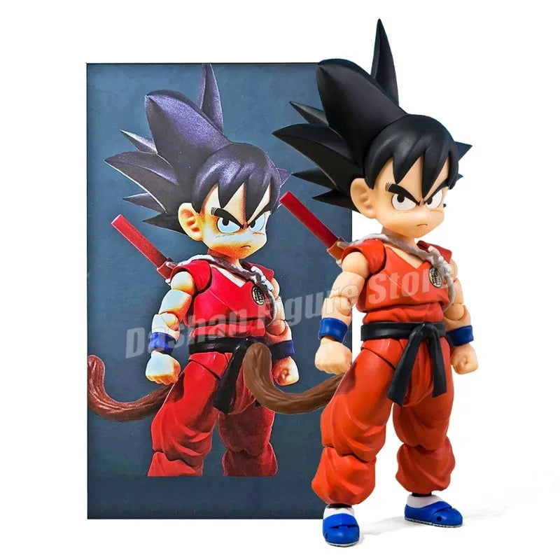 SHF Son Goku Innocent Challenger Action Figure Dragon Ball Anime Movable Collection Doll Goku Kid Figurine PVC Model Toys Gifts