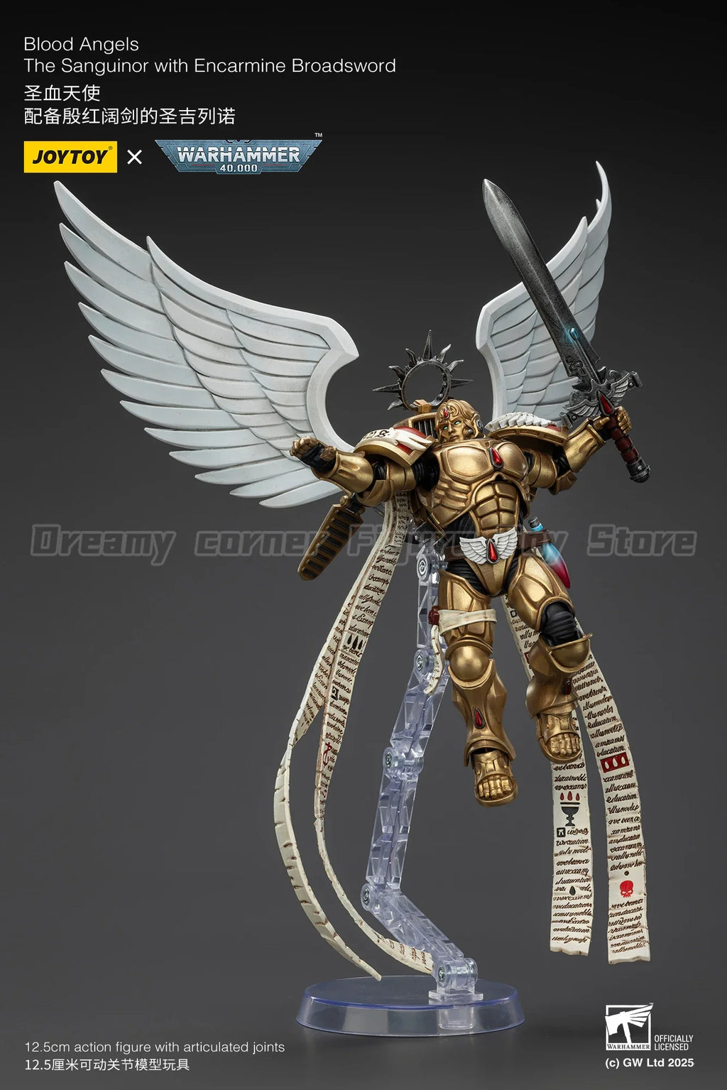 【In Stock】JOYTOY Warhammer 40K Blood Angels The Sanguinor with Encarmine Broadsword 1/18 Action Figure Toys Collection