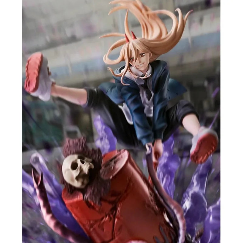 100%Original in Stock Bandai Chainsaw Man Figuarts ZERO Power Anime Character Model Toys Desktop Ornaments Collection Gifts