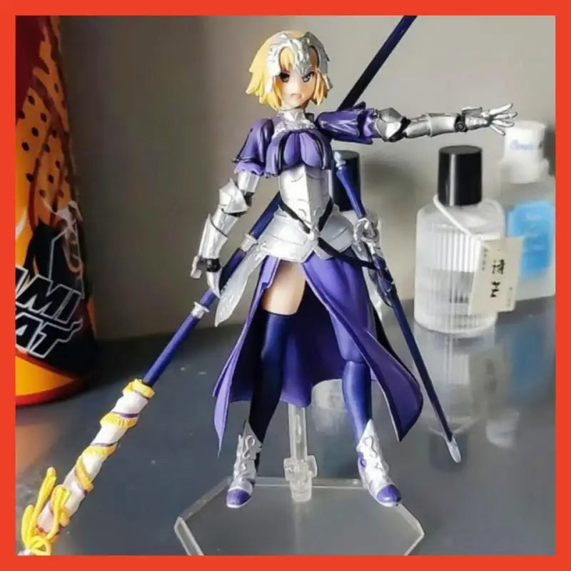 14cm Fate Grand Order Apocrypha Anime Figure Ruler Figma Quasi-saber Alter Jeanne D'arc Pvc Action Figure Collectible Model