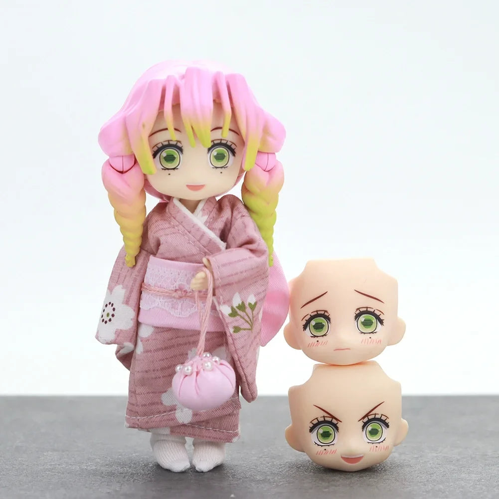 Demon Slayer Kimono Ver Complete Action Figures Bjd Anime Character Mitsuri Kanroji Giyu Tomioka Collectible Model Birthday Gift