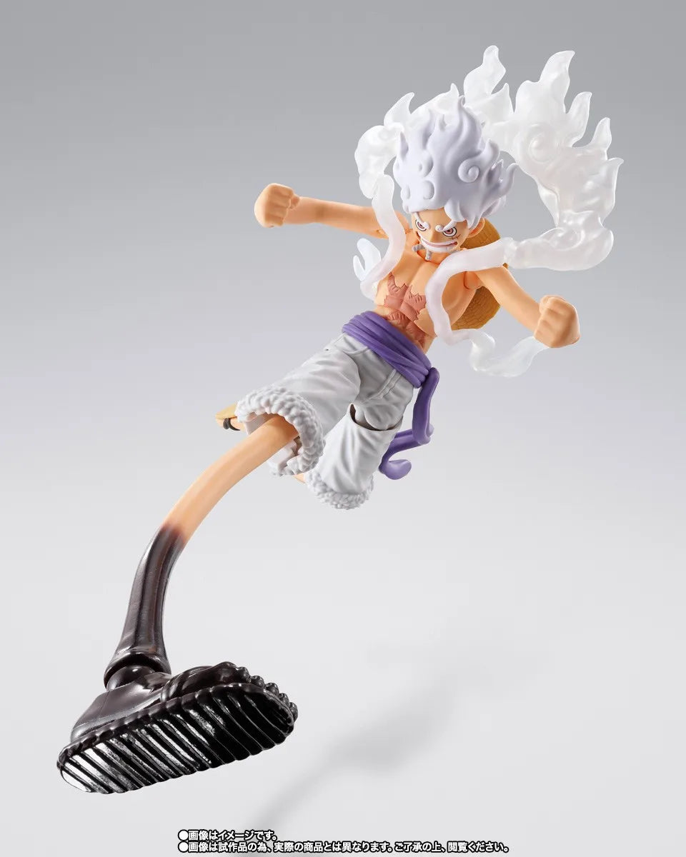 Officially Licensed BANDAI SHFiguarts Future Island Egghead Gear 5 Monkey D Luffy Figure Anime Action One Piece Model Toy