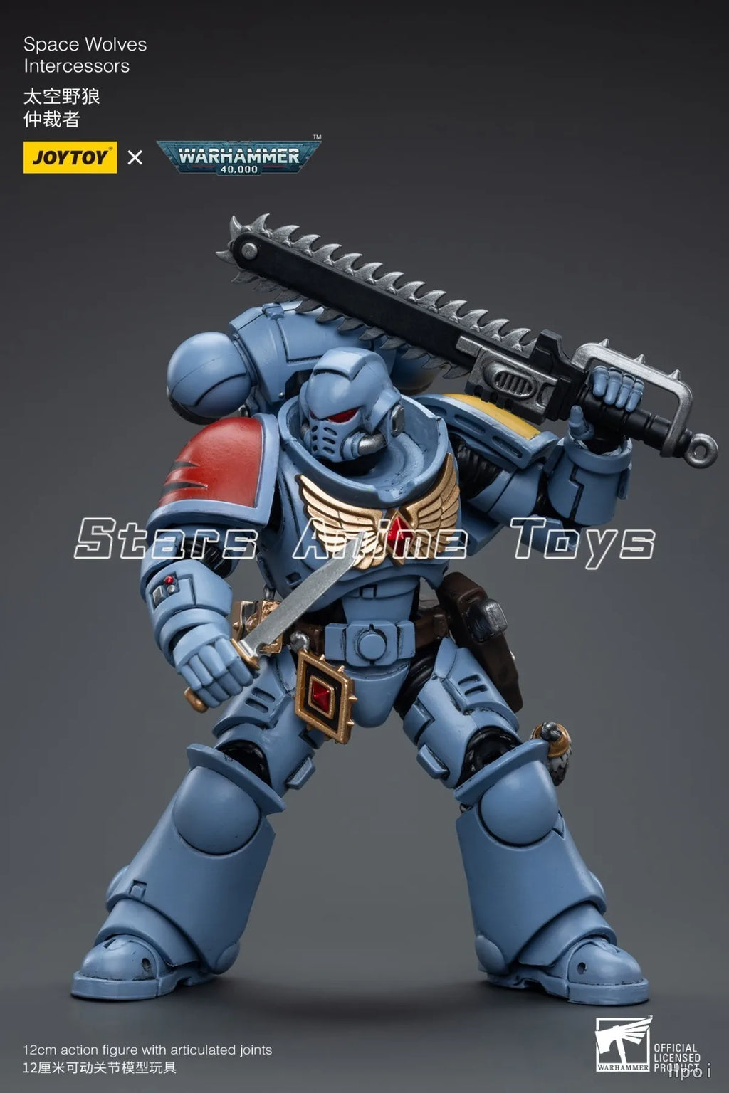 Original JOYTOY 1/18 Action Figure Warhammer 40000 Space Wolves Intercessors Model Collection Gift Toy
