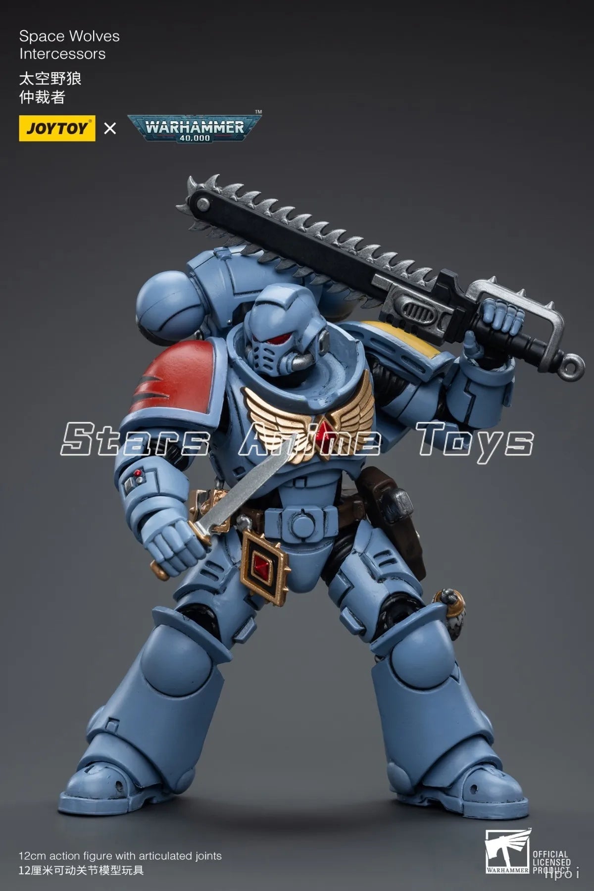 Original JOYTOY 1/18 Action Figure Warhammer 40000 Space Wolves Intercessors Model Collection Gift Toy