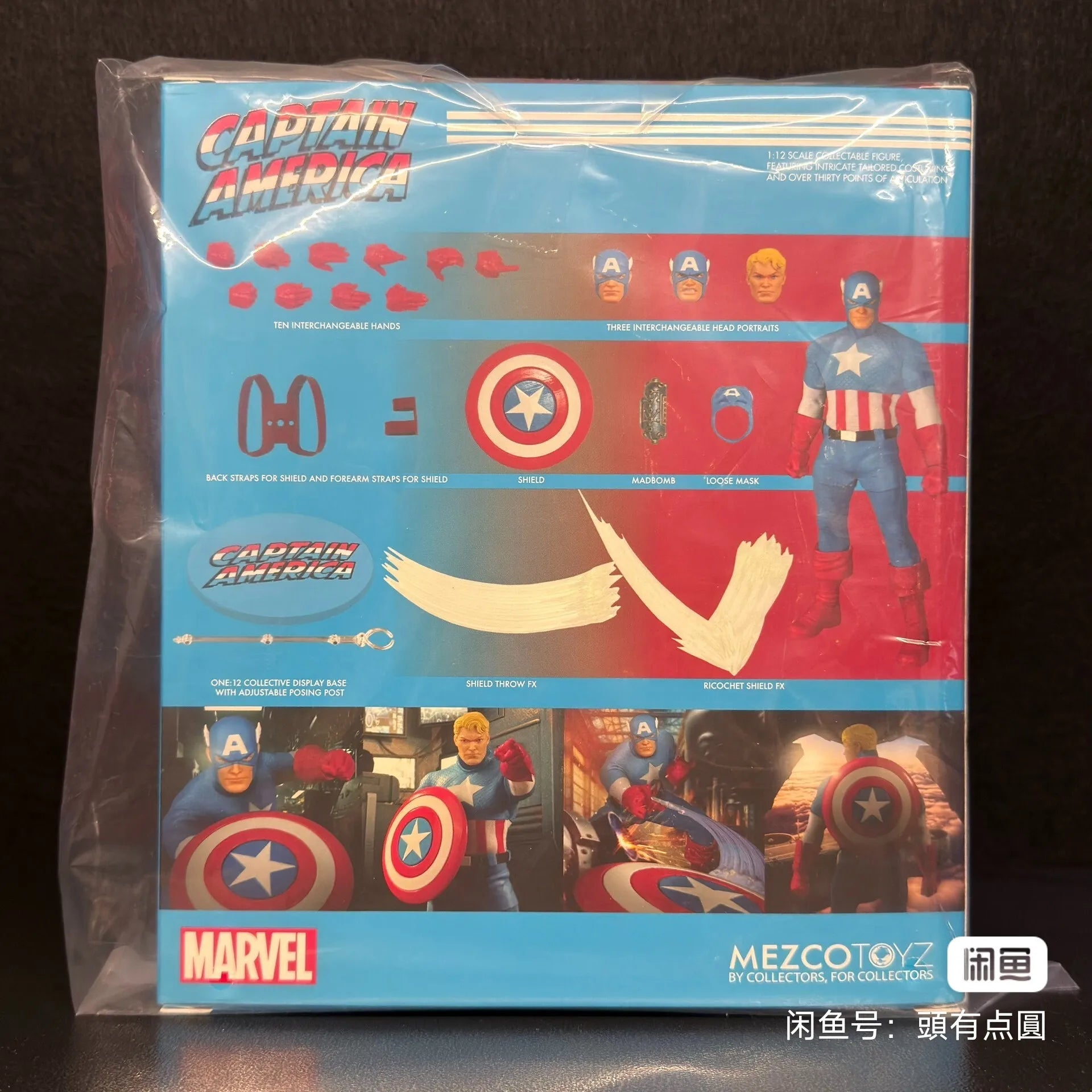 Entdecken Sie die neue, originale Mezco Ant One: 12 Captain America: The Platinum Age Actionfigur Spielzeug Geschenk Fan Kollektion