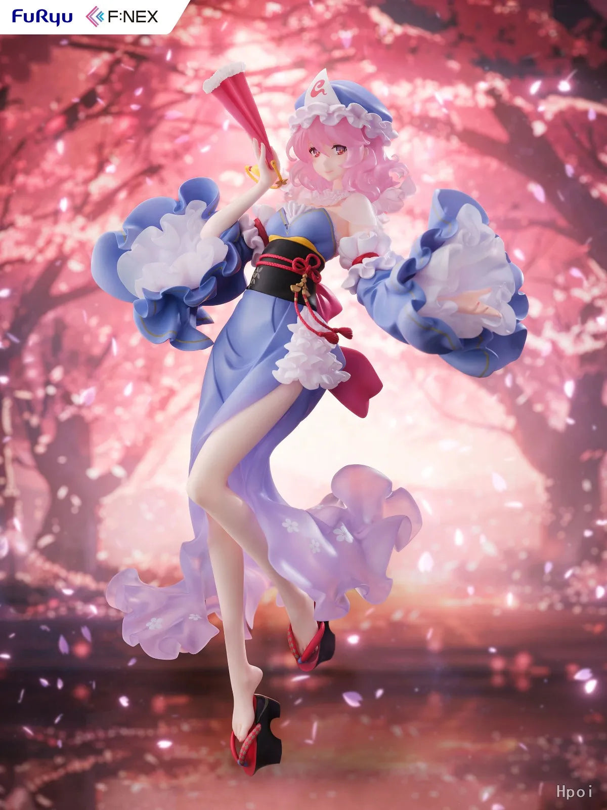 In Stock Original F:NEX Touhou Project Saigyouji Yuyuko 1/6 Scale Figure Ornament Collection