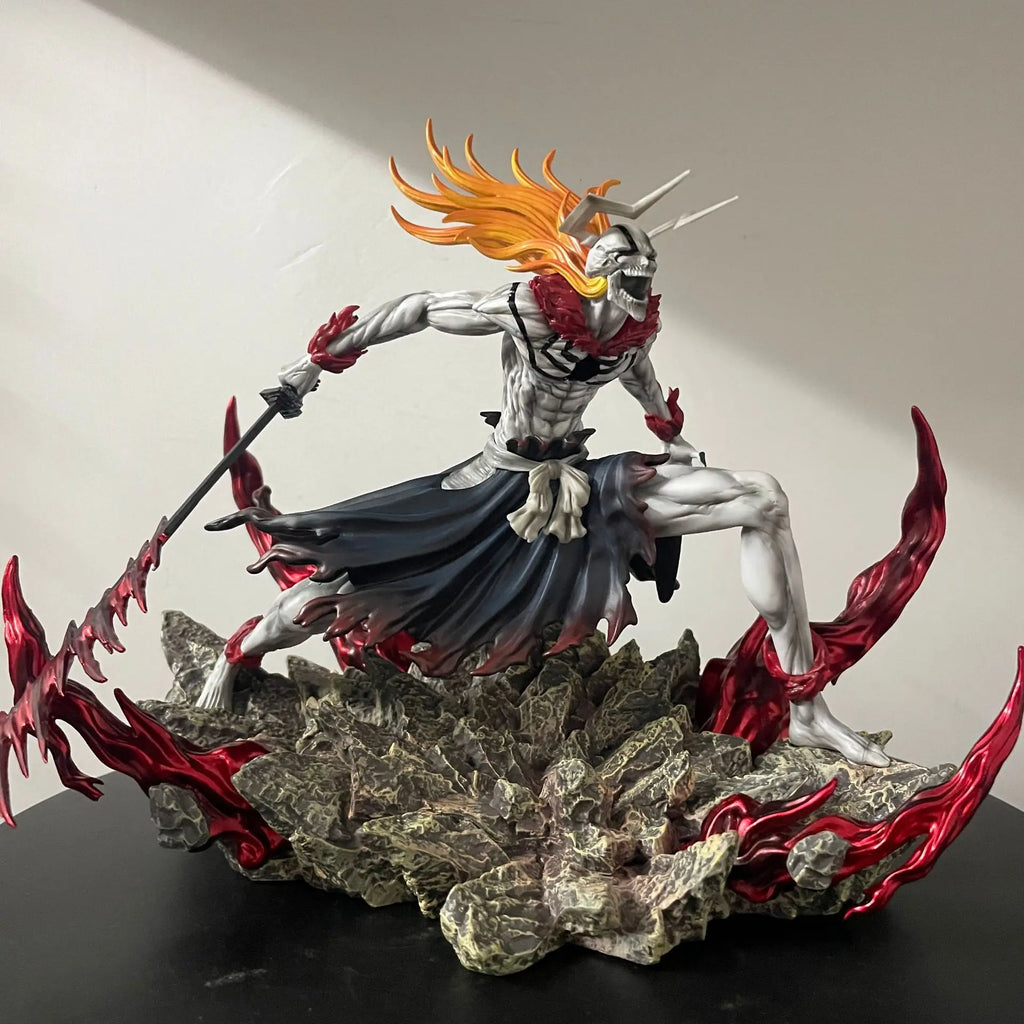 Bleach Ichigo Hollowfied Action Figure 23cm Anime Statue Getsuga Tensho Desktop Decoration Collectible Toy Gift