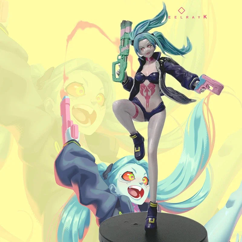 23CM Anime Game Cyberpunk: Edgerunners Rebecca Figure Standing Anime Model Toy Gift Lucy Collection David Martinez Aciton Figure