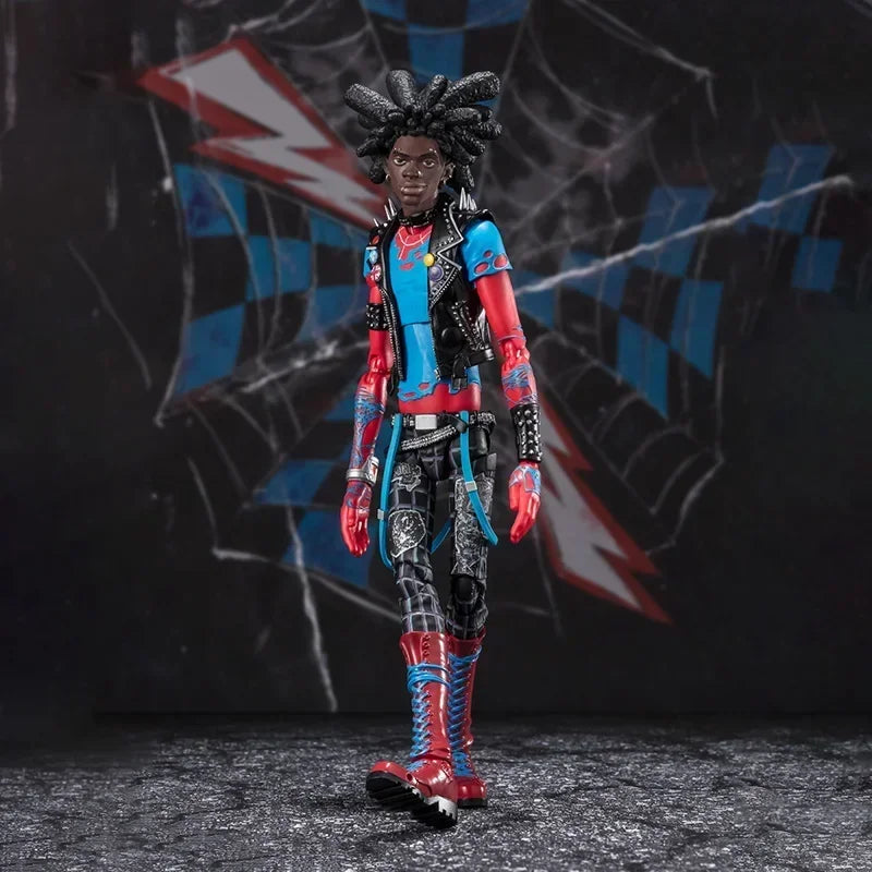 Original Bandai Anime Action Figure Spider Man Punk ACROSS THE SPIDER-VERSE SHFiguarts Finished Model Kit Toy Gift for Kids