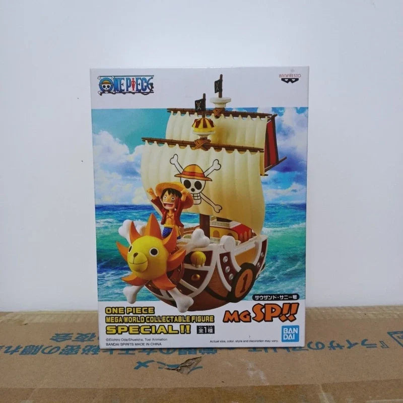 Auf Lager Original Echtes Banpresto WCF MEGA One Piece Ruffy 19cm Modell Spielzeug Geschenk Actionfigur WY